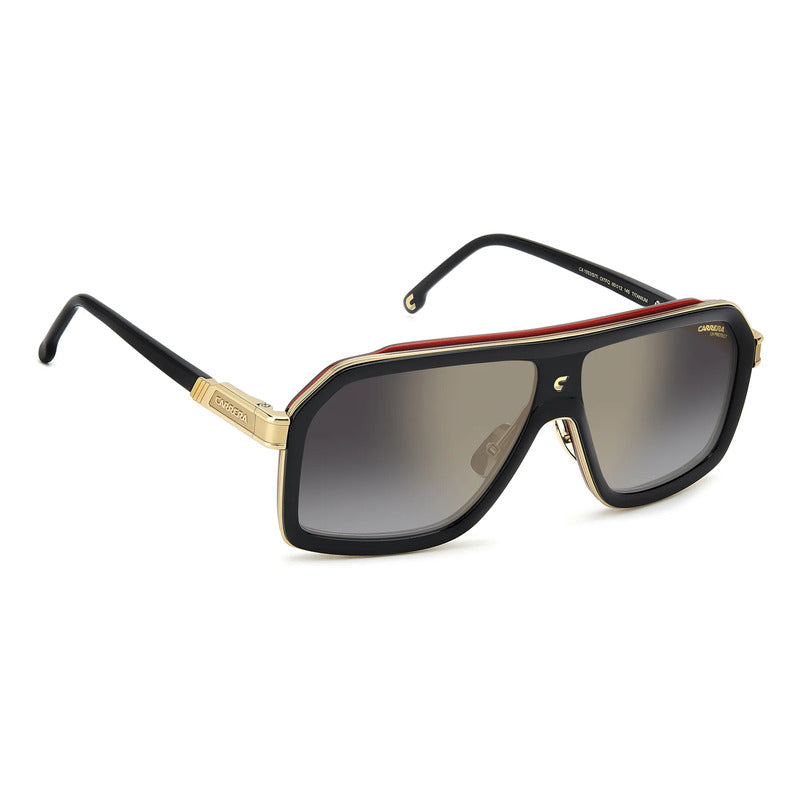 Lentes De Sol Carrera Titanio Ligero Con C Icónica 1053sti Único Negro Café Dorado