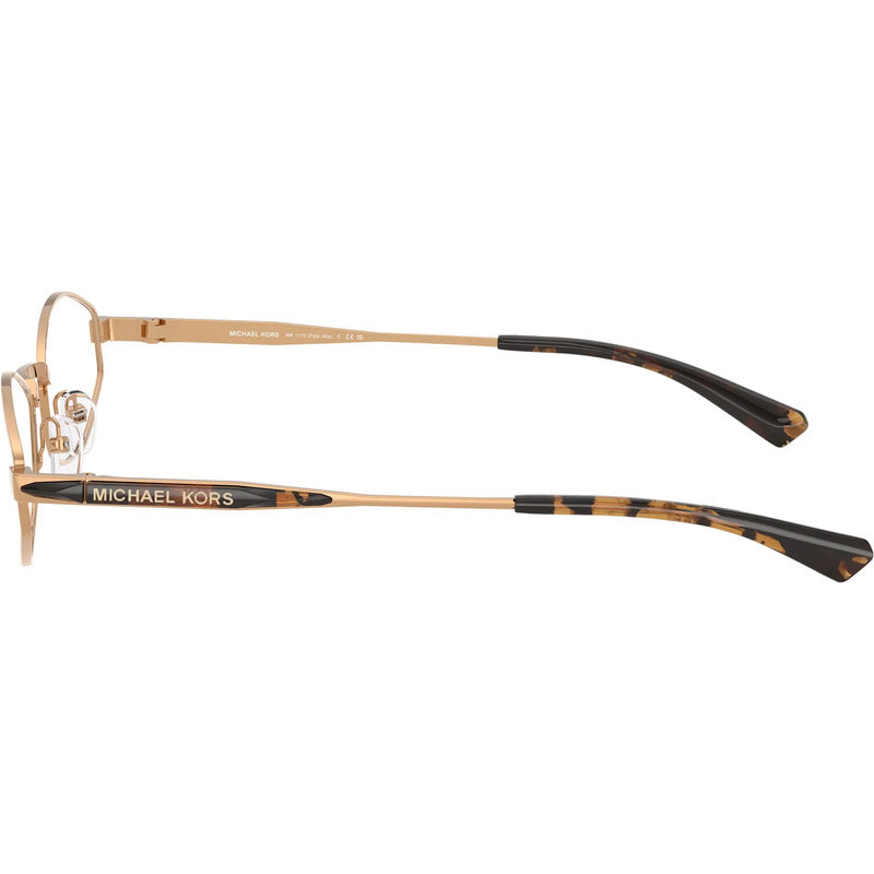 Lentes Michael Kors Clip On Armazón Oval Blue Light Mk1175 Dorado