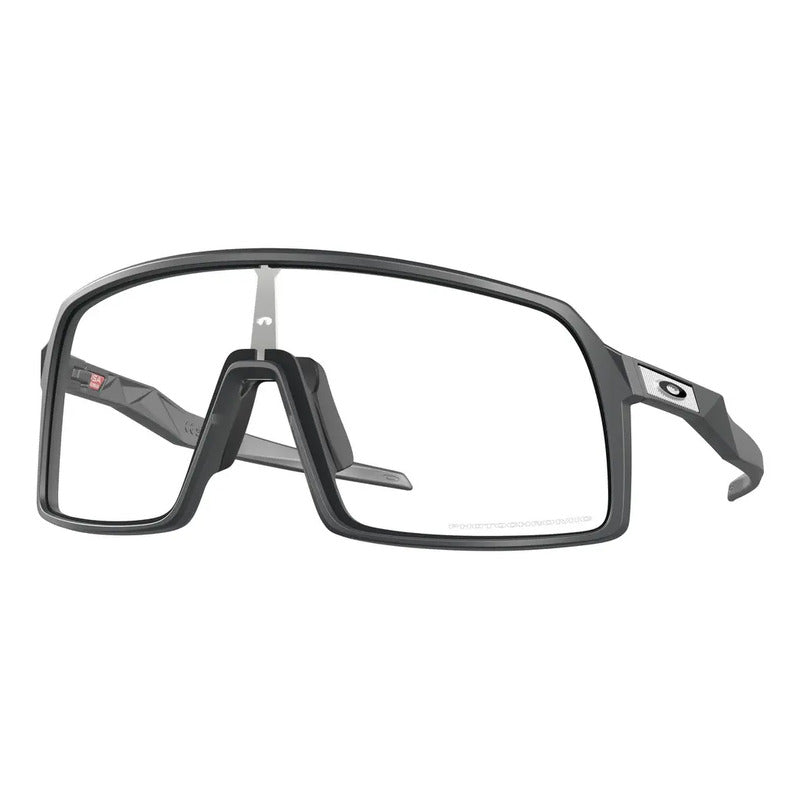 Lentes Oakley Sutro Fotocromáticos Ciclismo Oo9406, 940698 Transparente A Negro Iridium Fotocromático Carbono Mate