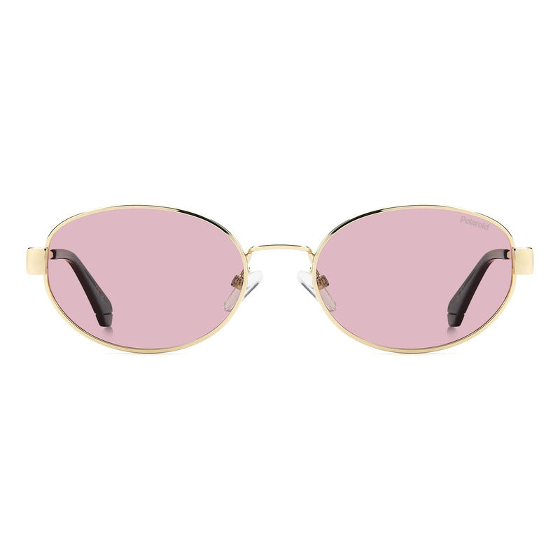 Lentes Moda Nuevo Modelo Polarizado Polaroid Pld 6254 Eyr0f Único Dorado Coral Claro