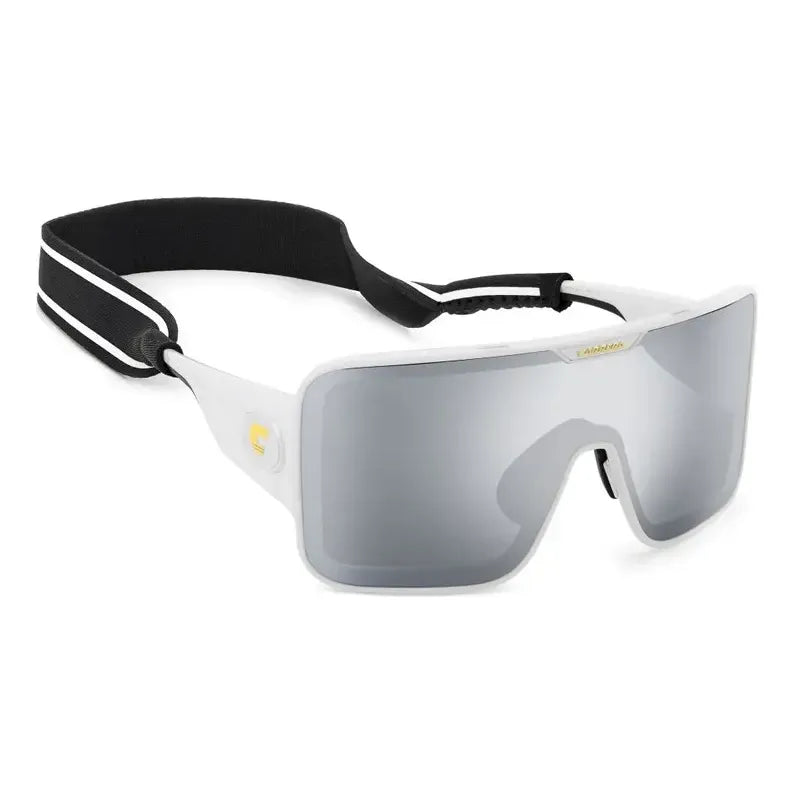 Lentes Carrera Mascara Extragrande Nuevo Modelo Flaglab15 Vk Único Plata Blanco