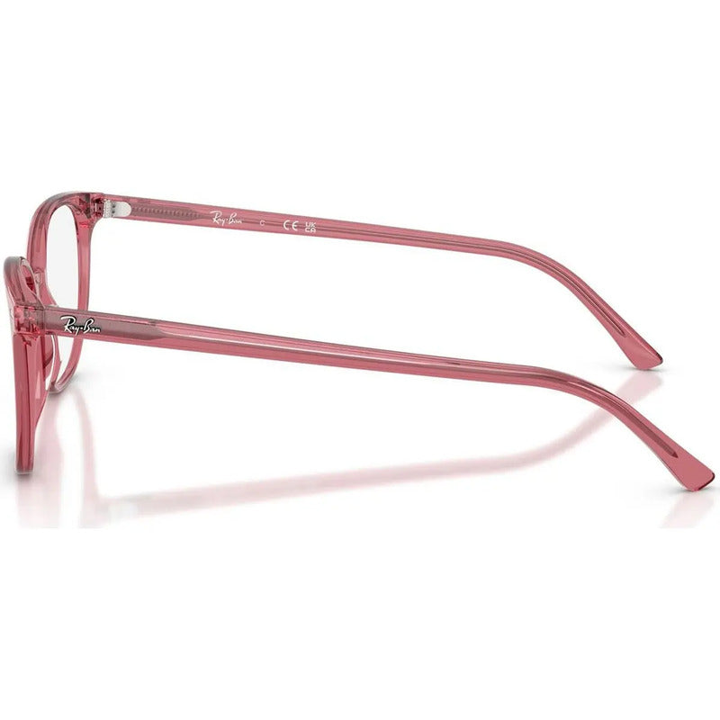 Armazón Ray-ban Para Damas Traslucidos Nuevos Rbrx5397, 8440 Rosa