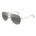 Lentes Maui Jim Metálicos Gota Grande Mj674-16a Hauoli Xl Único Negro Dorado Suave Oro Suave