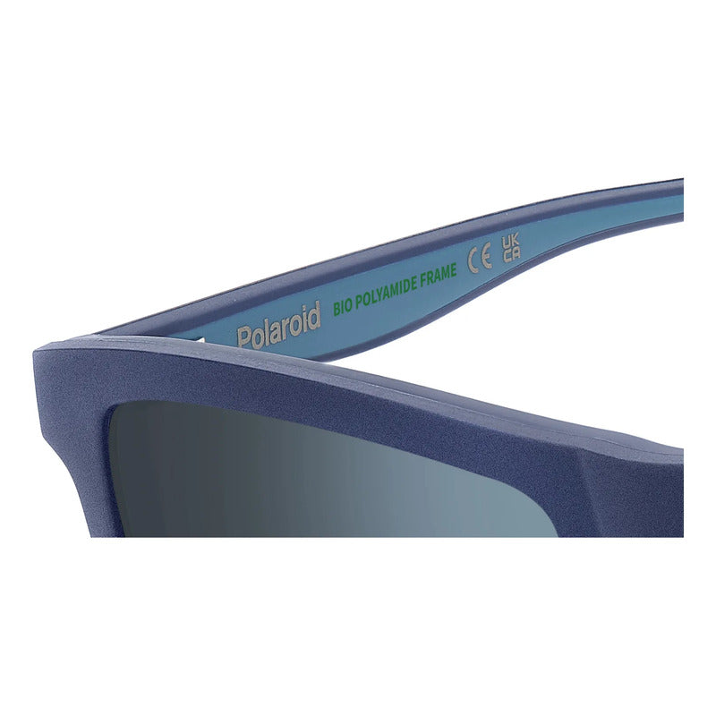 Armazón Graduable Con Clip Polarizado Polaroid Pldd590 Fll16 Azul