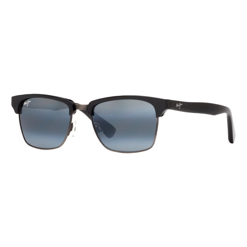 Lentes Maui Jim Kawika Negros Clásicos Retro Unisex 257-17c Único Negro