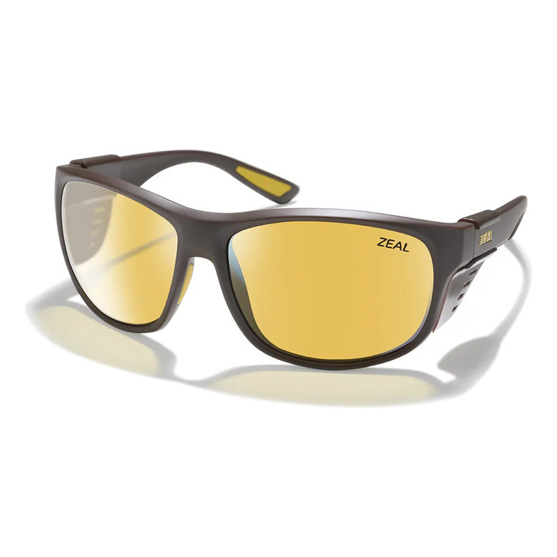 Lentes De Sol Fotopolarizados Zeal Legado Maui Jim Zo12975 Único Café Amarillo