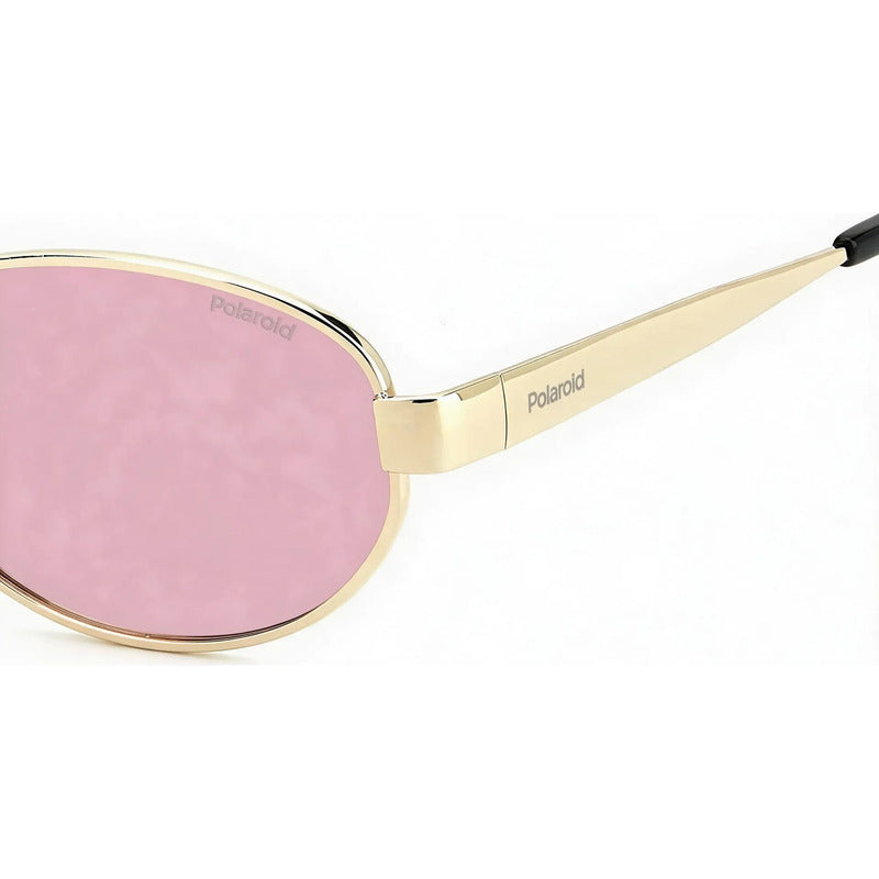 Lentes Moda Nuevo Modelo Polarizado Polaroid Pld 6254 Eyr0f Único Dorado Coral Claro