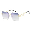 Gafas Carrera Dama Blue Block Montura Al Aire Nuevo Mod 3102 Único Dorado Azul Claro
