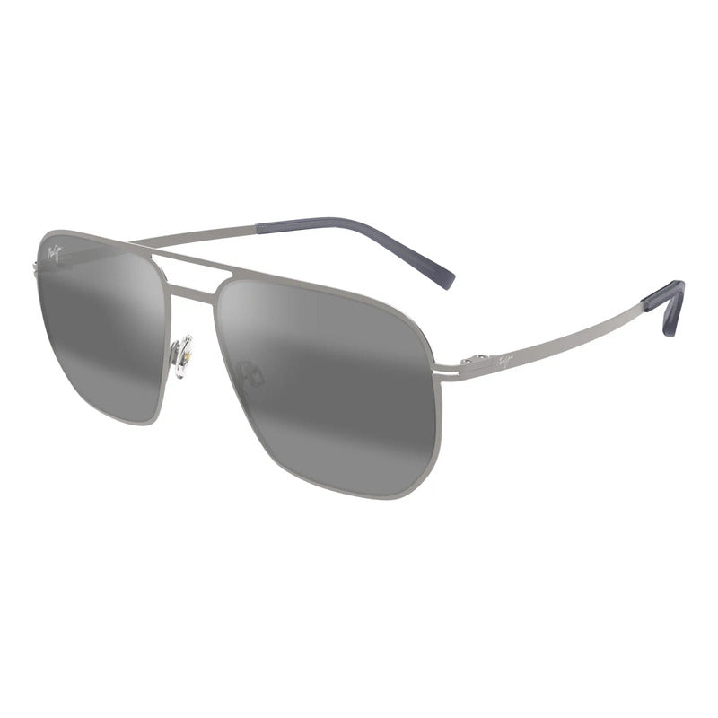 Gafas Maui Jim Acero Inoxidable Modelo Ultraligero 605-17 Único Negro Gris