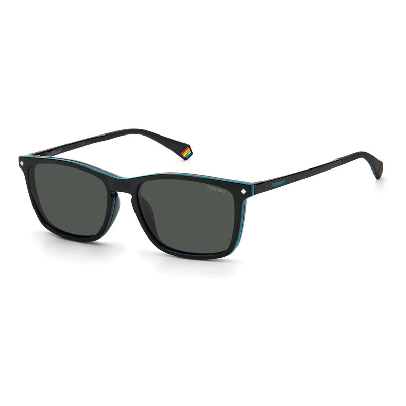 Armazón Hombre Con Clip Polarizado Polaroid Pld6139 807m9 Negro