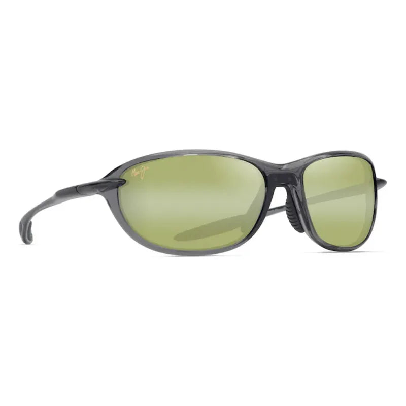 Lentes Maui Jim Hookipa Ultra R Italianos Nuevos Ht339-14 Único Gris Oscuro Verde Musgo