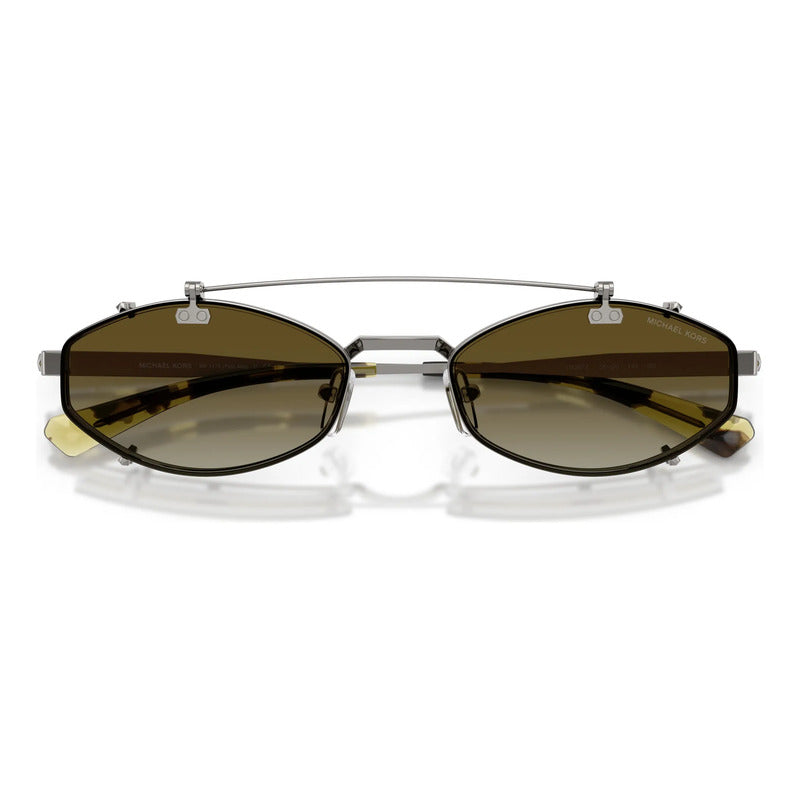 Armazón Michael Kors Con Sistema Clip On Diseño Oval Mk1175 Gris
