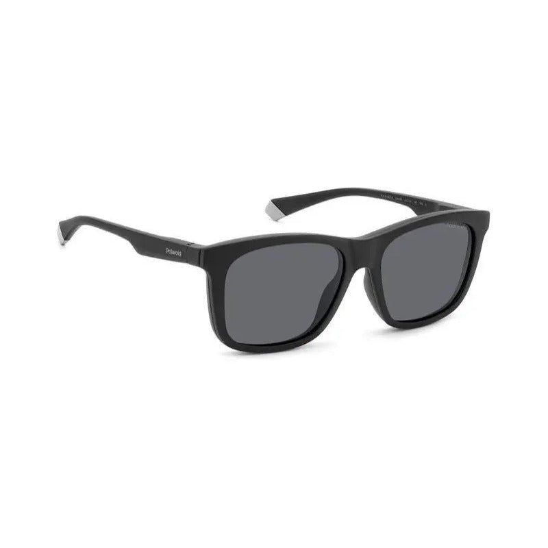 Armazón Polaroid Pld2148/cs Con Clip On Polarizado, Rectangular En Negro Mate 54 O6w Negro Mate Gris