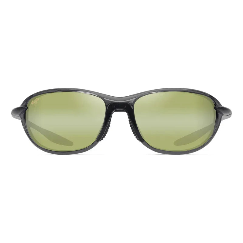 Lentes Maui Jim Hookipa Ultra R Italianos Nuevos Ht339-14 Único Gris Oscuro Verde Musgo