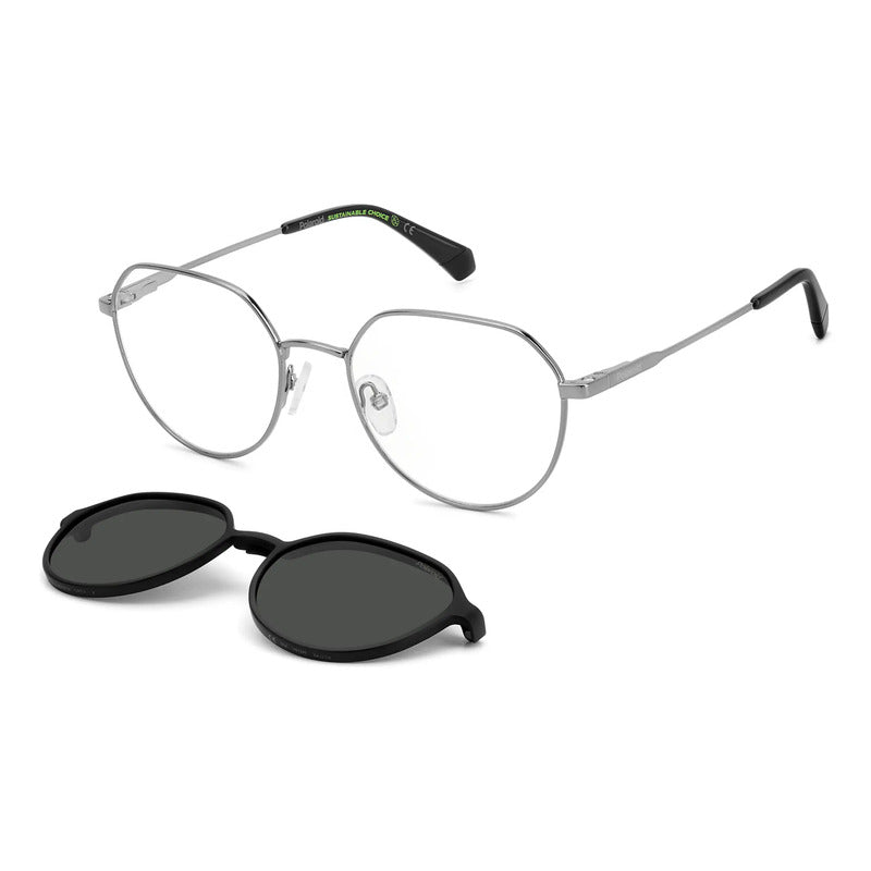 Lentes Oftálmicos Con Clip Polarizado 2 En 1 Pld6204cs V81m9 Negro