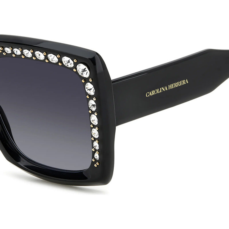 Lentes De Sol Ch Carolina Herrera Constellation 0178/s 8079o Único Negro