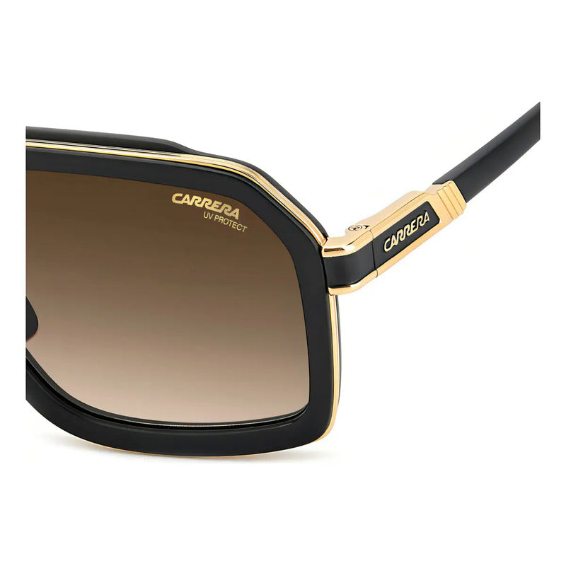 Lentes De Sol Carrera Retro Negros Degradados Para Hombre Con Protección Uv Marrón Claro Negro