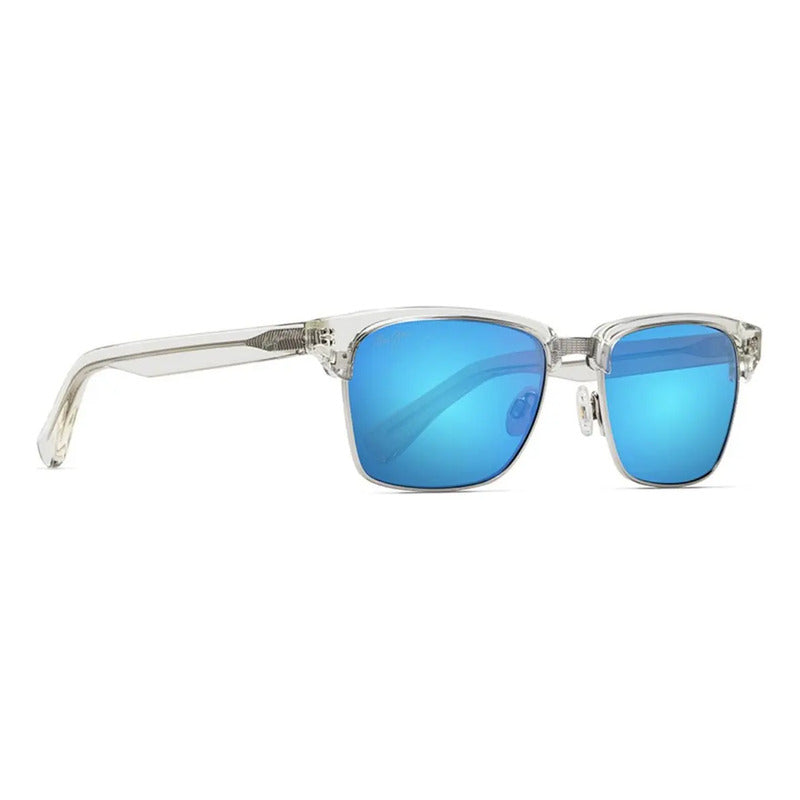 Lentes Maui Jim Kawika Transparente Espejeado Azul B257-05cr Único Transparente Azul