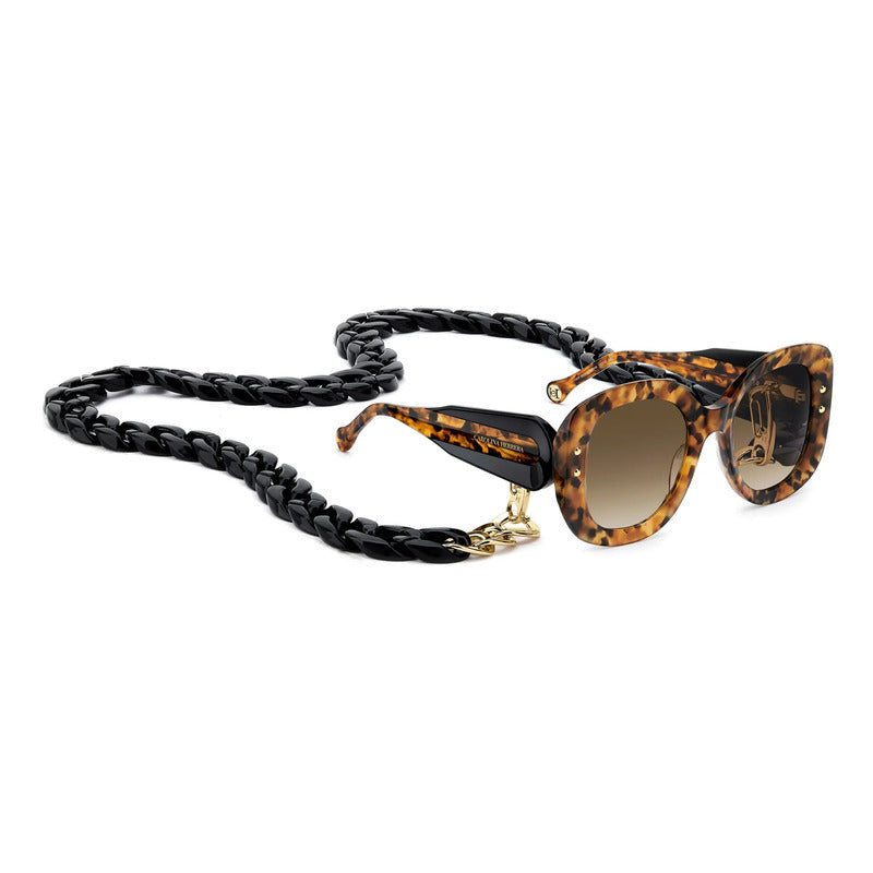 Gafas Carolina Herrera Solar Originales Lujo Her0254s 086ha Único Habana Café
