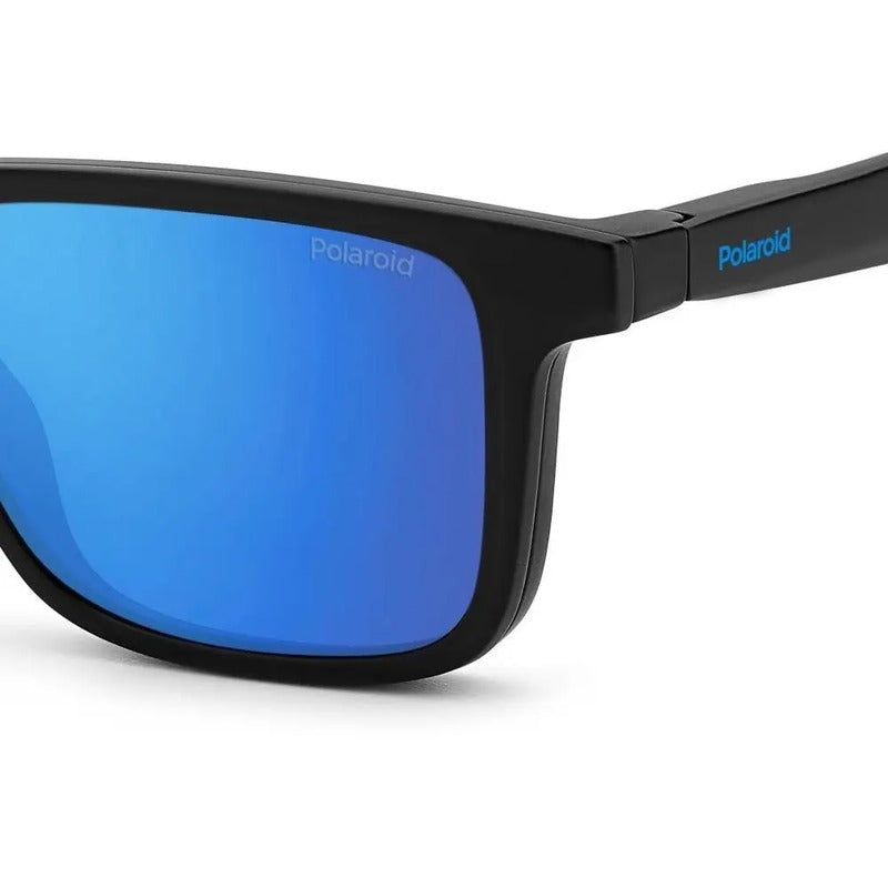 Armazón Polaroid 2 En 1 Convertible A Polarizados 2131cs 0vk Negro