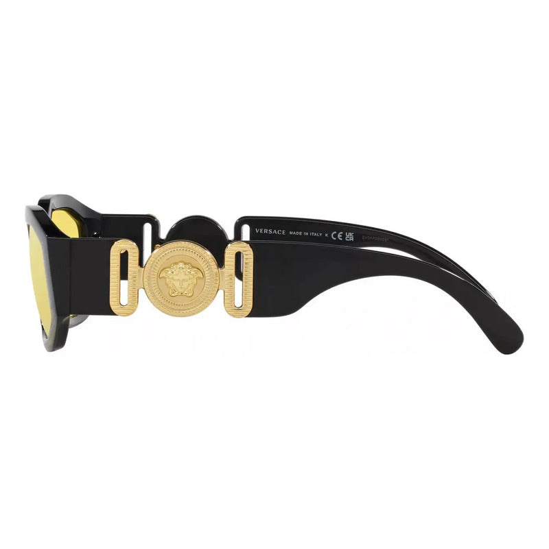 Lentes Versace Biggie Lentes Amarillas De Lujo Ve4361 Gb1/85 Único Amarillo Negro