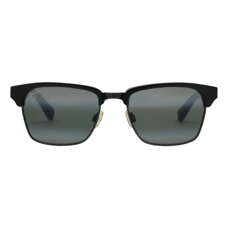 Lentes Maui Jim Kawika Negros Clásicos Retro Unisex 257-17c Único Negro