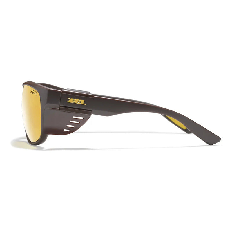 Lentes De Sol Fotopolarizados Zeal Legado Maui Jim Zo12975 Único Café Amarillo