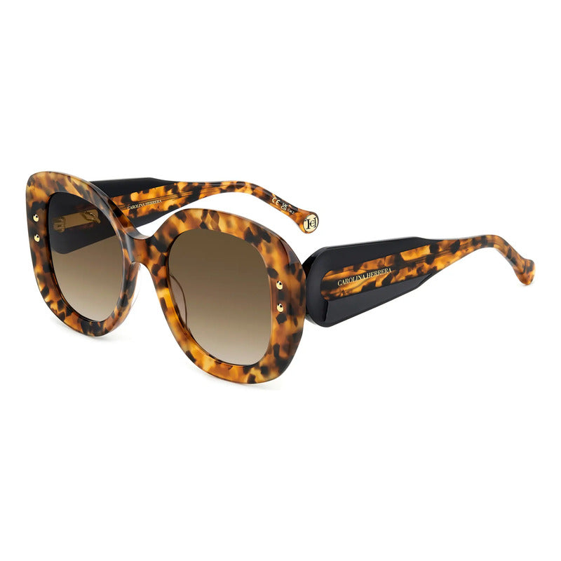 Gafas Carolina Herrera Solar Originales Lujo Her0254s 086ha Único Habana Café
