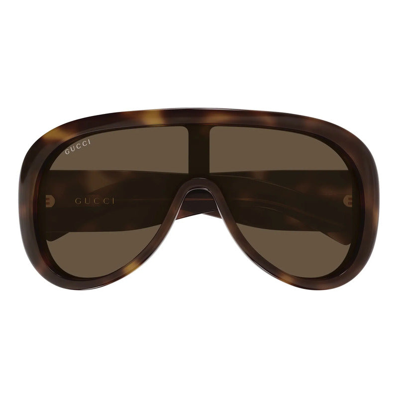 Gafas Sol Gucci Mascara Exclusiva Unisex Cafe Habana Gg2164s Único Marrón Oscuro
