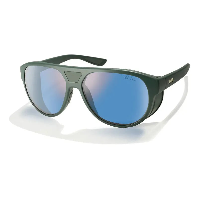 Gafas Solares Zeal Optics Polarizadas Herencia Mauijim 12867 Único Verde Oscuro Azul Acero