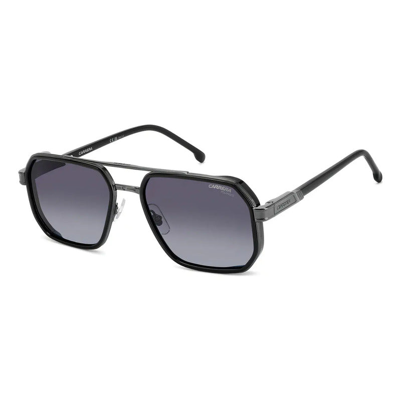Lentes De Sol Carrera 1069/s Irregular Polarizados Para Hombre Negro Gris