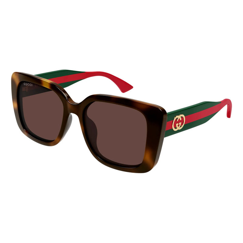 Lentes Gucci Dama Alta Gama Exclusivos Lujo Gg2118sa, 002 Único Marrón Verde