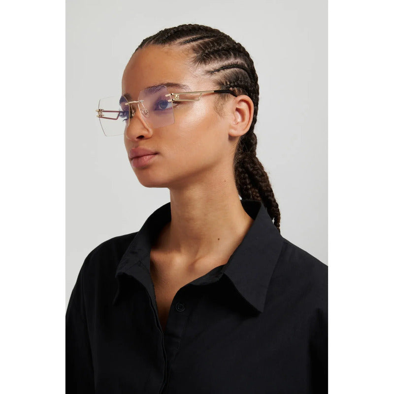 Lentes Graduados Carrera 3102 Filtro Luz Azul Original Lujo Dorado