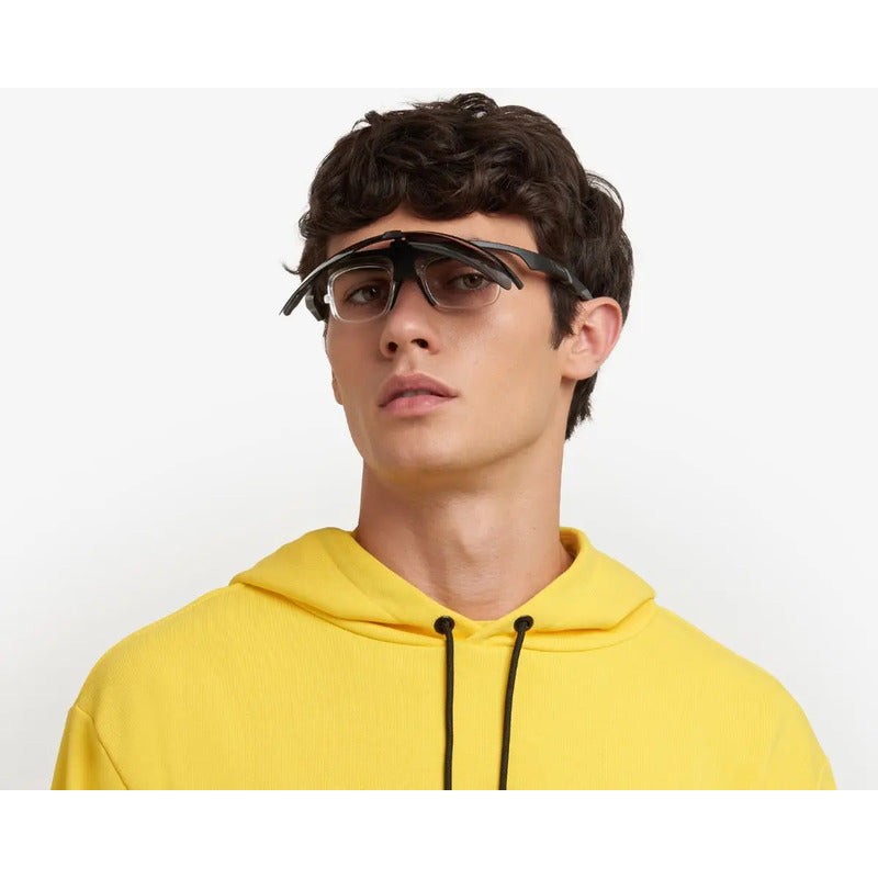 Lentes Deportivos Graduables Polaroid Envolventes Pld7056o6w Único Negro Gris