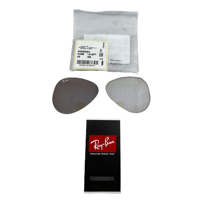 Micas De Repuesto Rayban Aviador Fotogrey Gota Chica Cristal Fotogrey