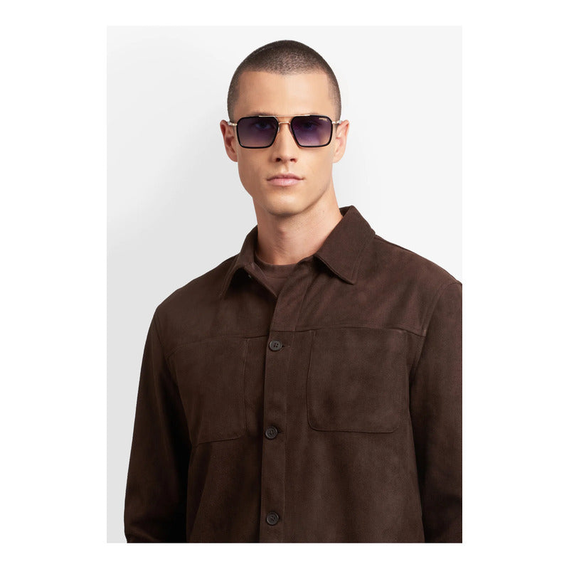 Lentes Carrera Solar Diseño Moderno Bisagras Flexibles 362s Único Dorado Negro