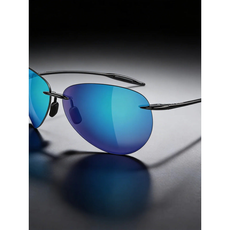 Maui Jim Sugar Beach Extremadamente Comodos Ligeros B421-02 Único Negro Azul