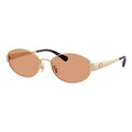 Lentes Coach Metal Dorado Mica Semitransparente Hc7192d Único Dorado Caqui