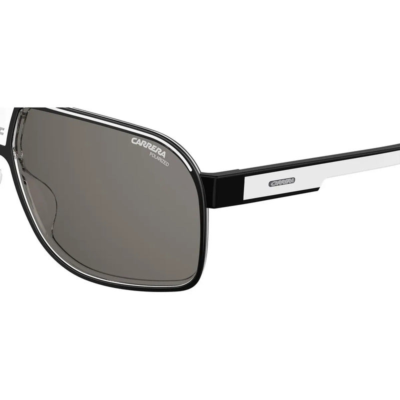 Anteojos De Sol Polarizados Carrera Grand Prix 2 Talle Mediana Armazón Negro/cristal Y Lente Gris Negro/blanco