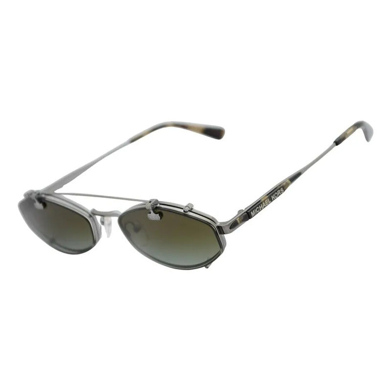 Armazón Michael Kors Con Sistema Clip On Diseño Oval Mk1175 Gris