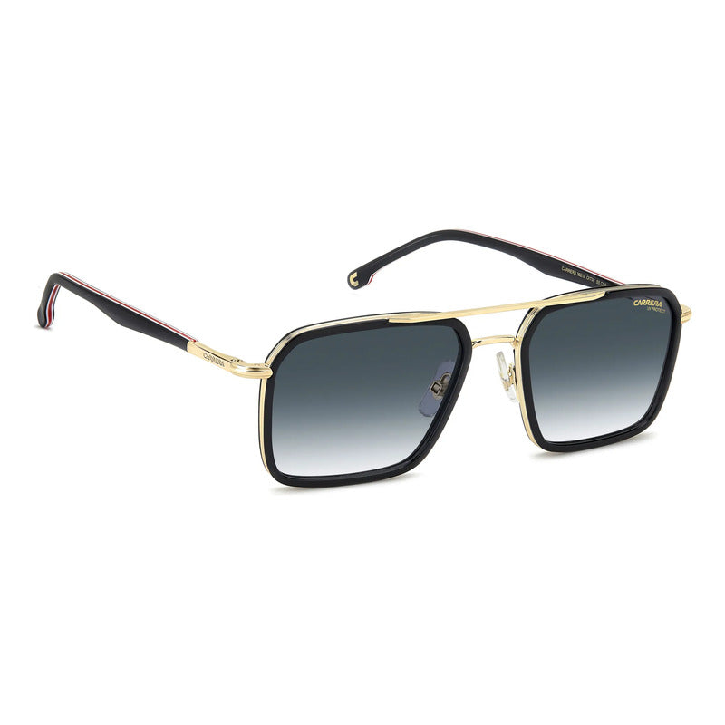 Lentes Carrera Solar Diseño Moderno Bisagras Flexibles 362s Único Dorado Negro