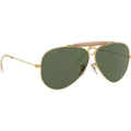 Ray Ban Shooter Ícono Nuevos Lentes De Cristal Rb3138, W3401 Piloto Lentes De Sol Verde G-15 Verde