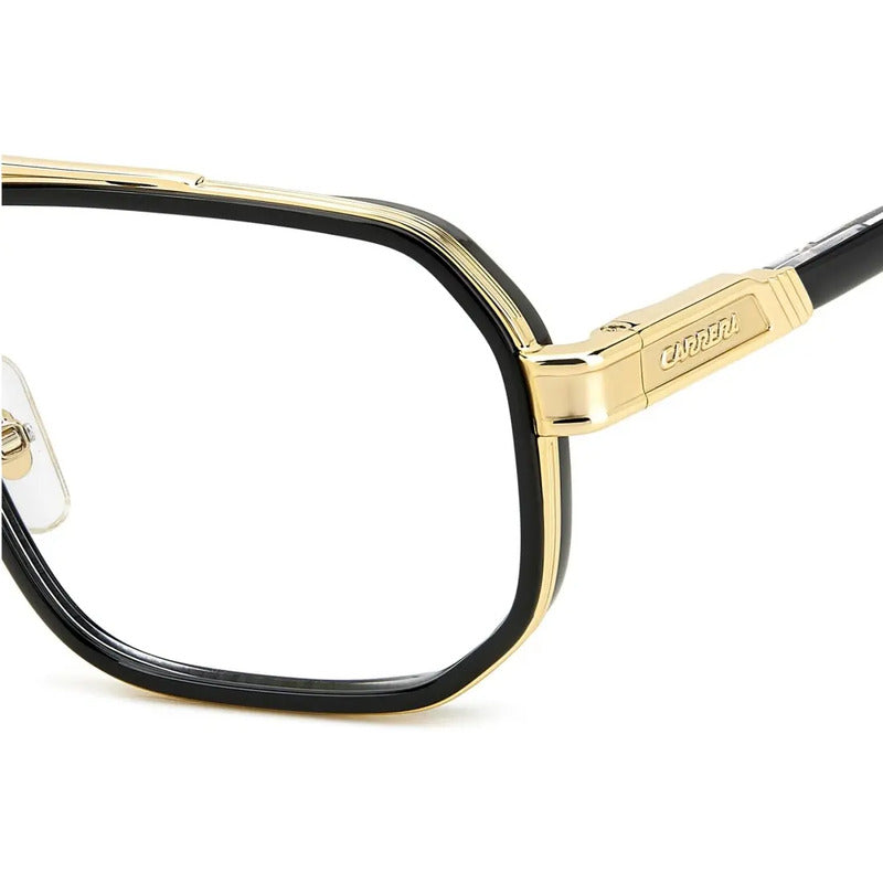 Montura Unisex Carrera 1137 001, Con Chapas Negras Y Doradas Brillantes Negro/dorado Brillante