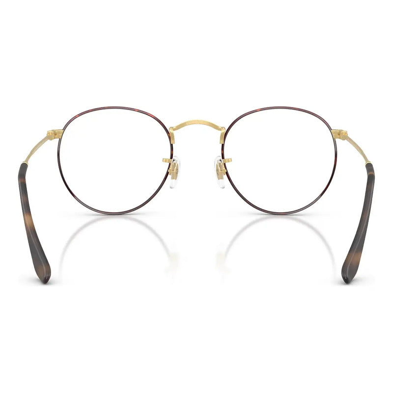 Armazón Ray-ban Redondo Metálico Progresivos Ok Rx3447v 3188 Habana/dorado- Mate
