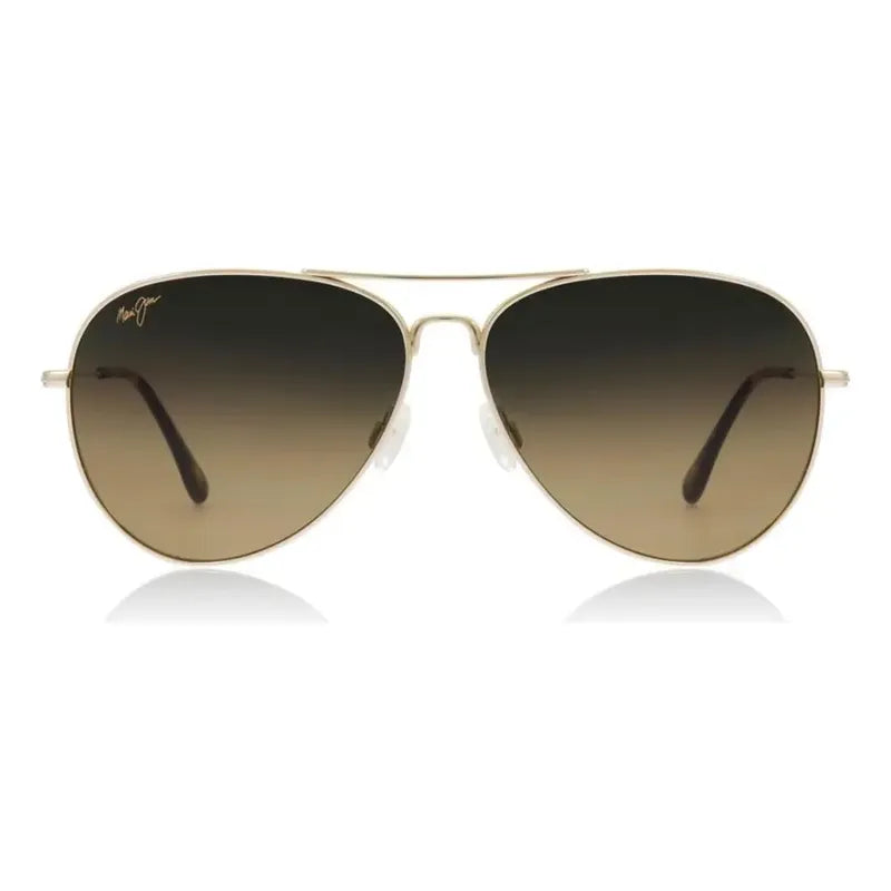 Lentes De Sol Maui Jim Mavericks Dorados Nuevos Mjhs264-16 Único Dorado/bronce (gold/hcl Bronze Polarized) Café Dorado