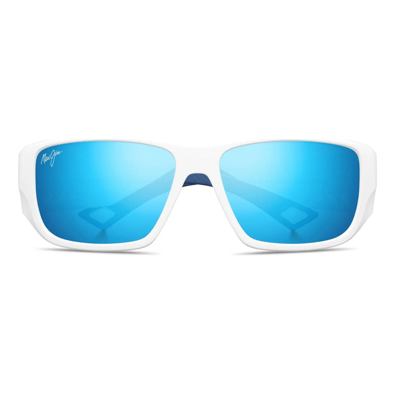 Lentes Maui Jim Para Pesca Keha Cristal Envolventes B663-05 Único Blanco Azul
