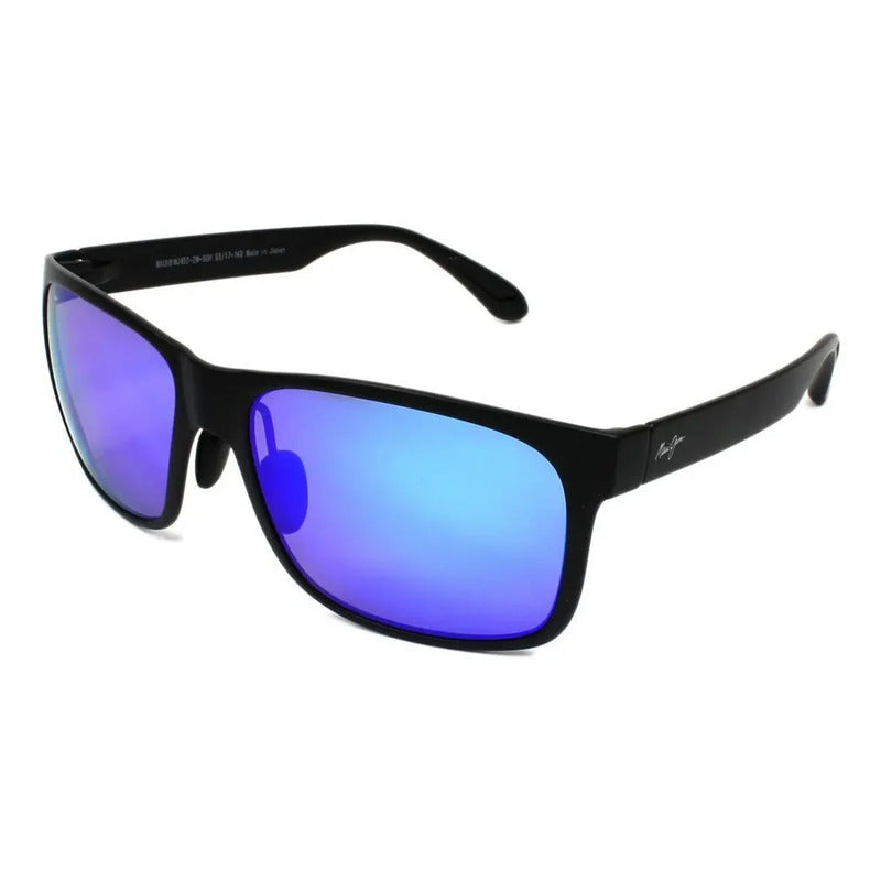 Lentes De Sol Maui Jim 100% Originales Polarizados Mjb432-2m Negro Azul