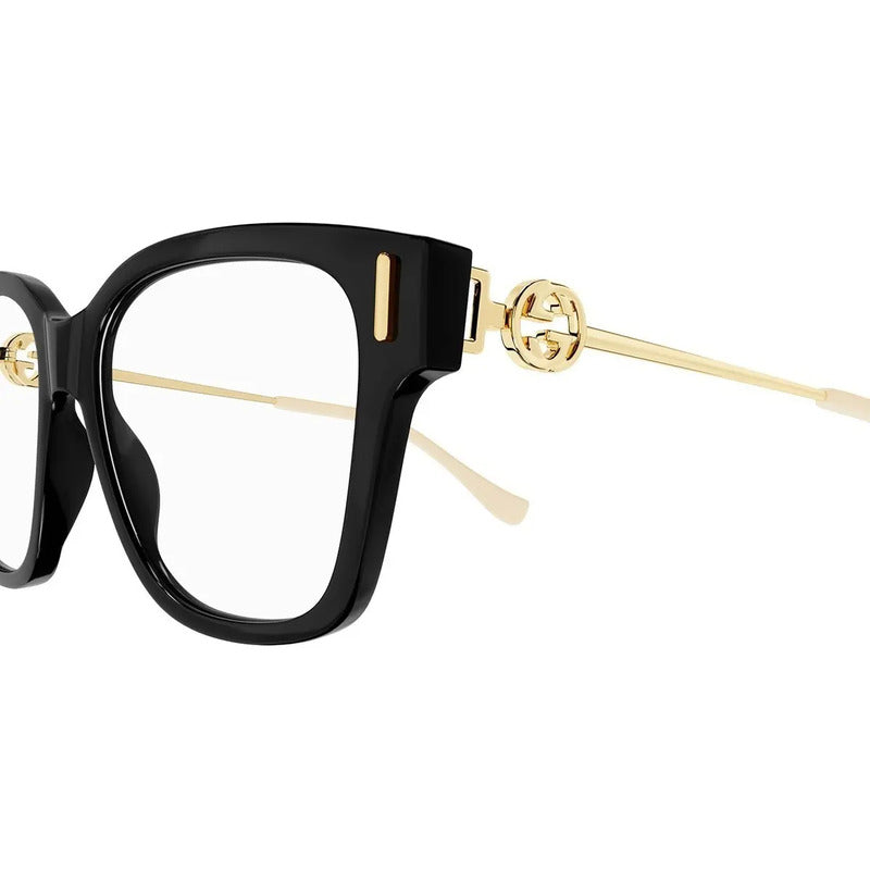 Lentes Gucci De Vista Dama Elegantes Atemporales Gg1204 001 Dorado (001)