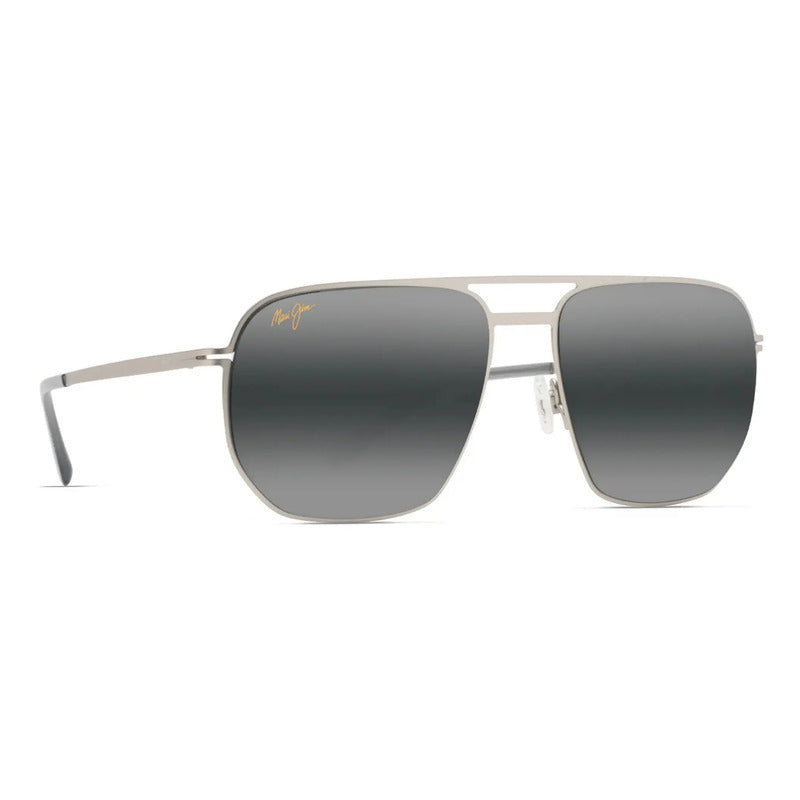 Gafas Maui Jim Acero Inoxidable Modelo Ultraligero 605-17 Único Negro Gris