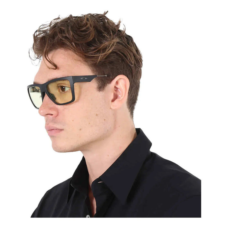 Lentes Gamer Oakley Bloqueo Luz Azul Protección Uv Oo924901 Único Ocre Negro